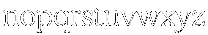 Gaya Unlicensed Thin Regular Webfont Font LOWERCASE