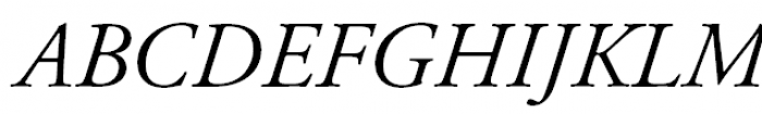 Garamond (APC) Italic Font UPPERCASE
