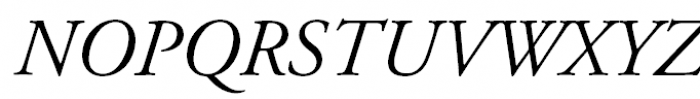 Garamond (APC) Italic Font UPPERCASE