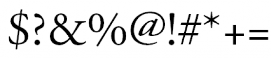 Garamond (APC) Regular Font OTHER CHARS