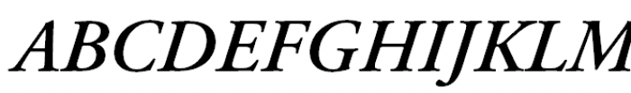 Garamond (APC) Semi Bold Italic Font UPPERCASE