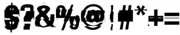 Garbage Regular Font OTHER CHARS