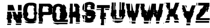 Garbage Regular Font UPPERCASE