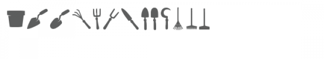 garden dingbat Font LOWERCASE