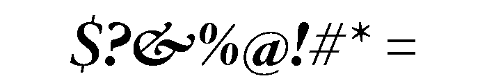 Galien Bold Italic Font OTHER CHARS