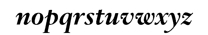 Galien Bold Italic Font LOWERCASE