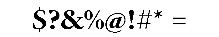 Galien Bold Font OTHER CHARS