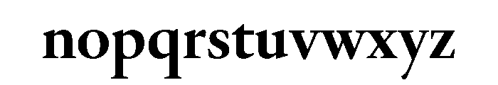 Galien Bold Font LOWERCASE