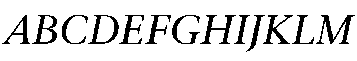 Galien Book Italic Font UPPERCASE