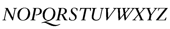 Galien Book Italic Font UPPERCASE