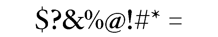 Galien Book Font OTHER CHARS