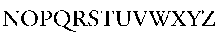 Galien Book Font UPPERCASE