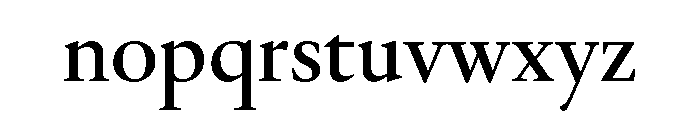 Galien Book Font LOWERCASE