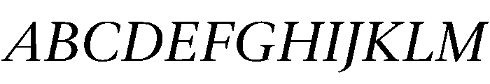 Galien Italic Font UPPERCASE