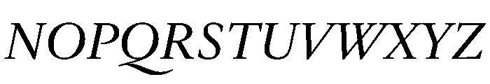 Galien Italic Font UPPERCASE