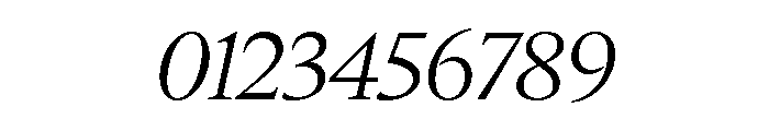 Galien Light Italic Font OTHER CHARS