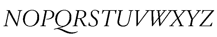 Galien Light Italic Font UPPERCASE