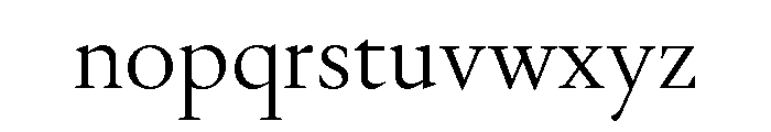 Galien Light Font LOWERCASE