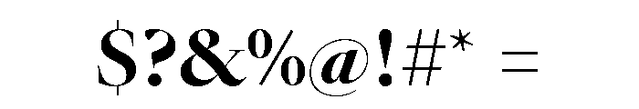 Galien Poster Font OTHER CHARS