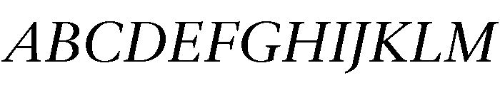 Galien Regular Italic Font UPPERCASE