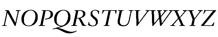 Galien Regular Italic Font UPPERCASE