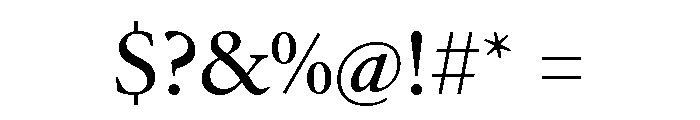 Galien Regular Font OTHER CHARS