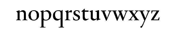 Galien Regular Font LOWERCASE