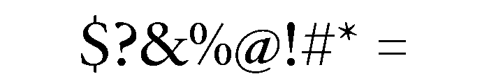 Galien Font OTHER CHARS