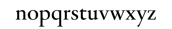 Galien Font LOWERCASE