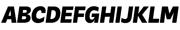 Galix Black Italic Font UPPERCASE