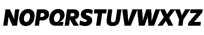 Galix Black Italic Font UPPERCASE