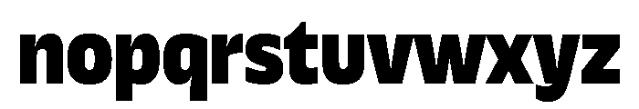 Galix Black Font LOWERCASE