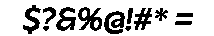 Galix Bold Italic Font OTHER CHARS