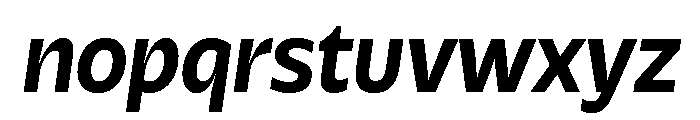 Galix Bold Italic Font LOWERCASE