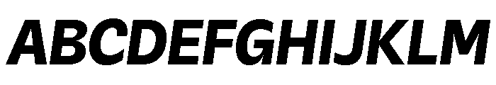 Galix Extra Bold Italic Font UPPERCASE