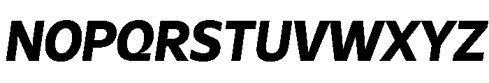 Galix Extra Bold Italic Font UPPERCASE