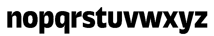 Galix Extra Bold Font LOWERCASE