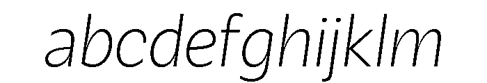 Galix Extra Light Italic FONT