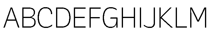 Galix Extra Light Font UPPERCASE