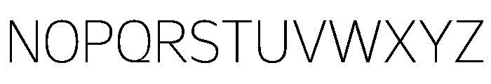 Galix Extra Light Font UPPERCASE