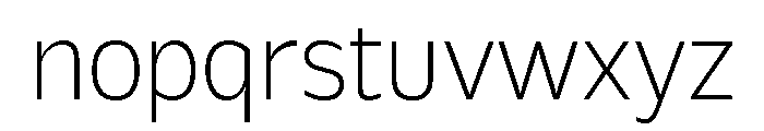 Galix Extra Light Font LOWERCASE