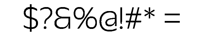 Galix Light Font OTHER CHARS