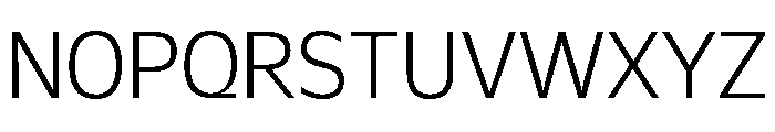 Galix Light Font UPPERCASE