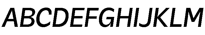 Galix Medium Italic Font UPPERCASE
