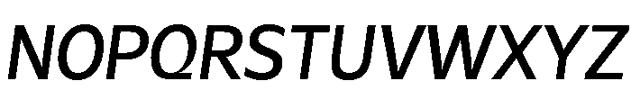Galix Medium Italic Font UPPERCASE