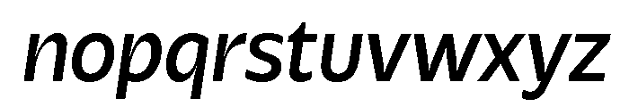 Galix Medium Italic Font LOWERCASE