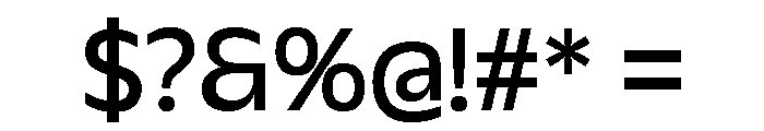 Galix Medium Font OTHER CHARS