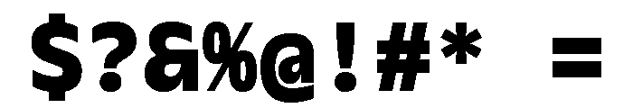 Galix Mono Black Font OTHER CHARS