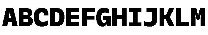Galix Mono Black Font UPPERCASE
