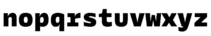 Galix Mono Black Font LOWERCASE